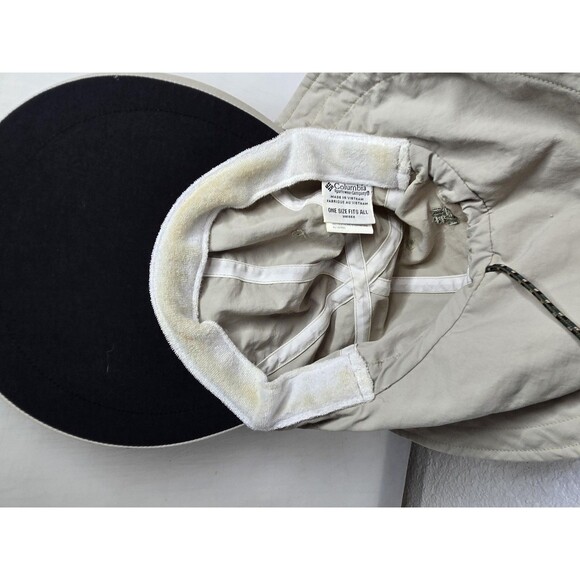 Columbia Hat Boonie Style Beige Sun Protection Drawstring Mesh One Size - Picture 5 of 6